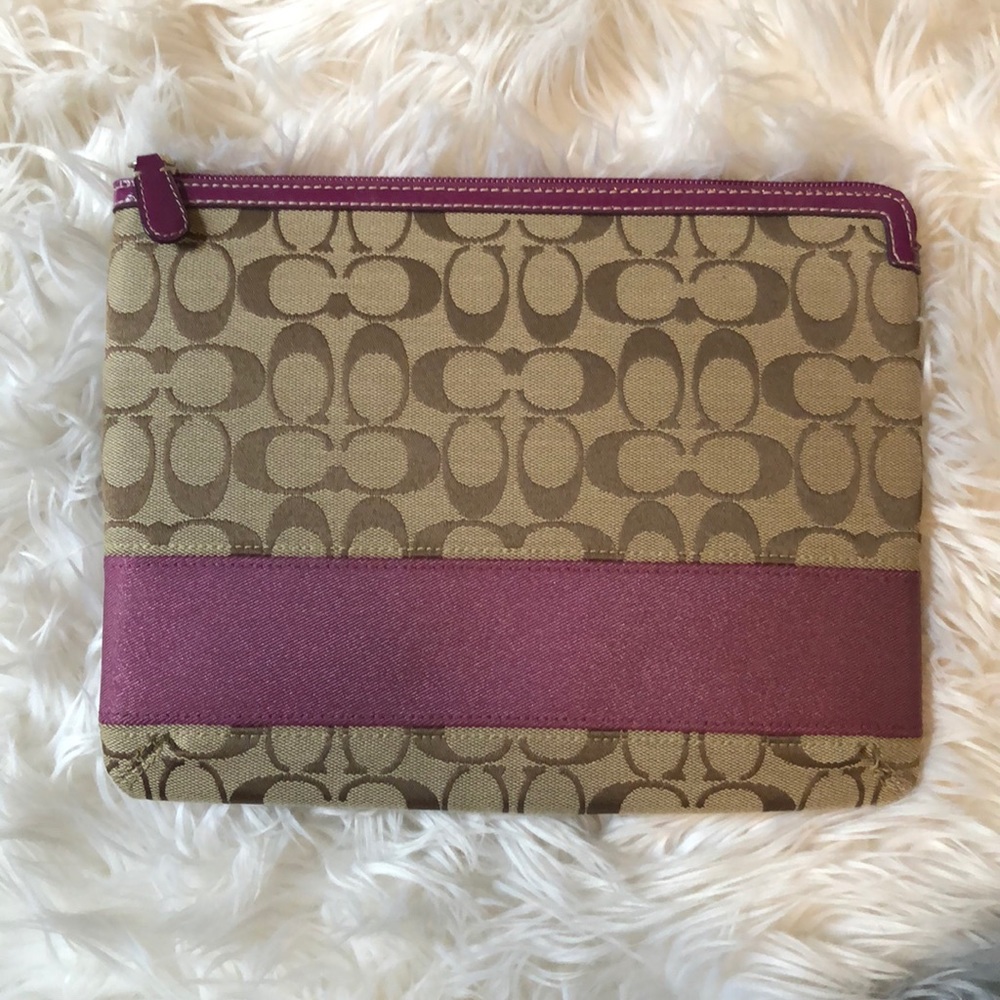 Coach iPad carrying sleeve